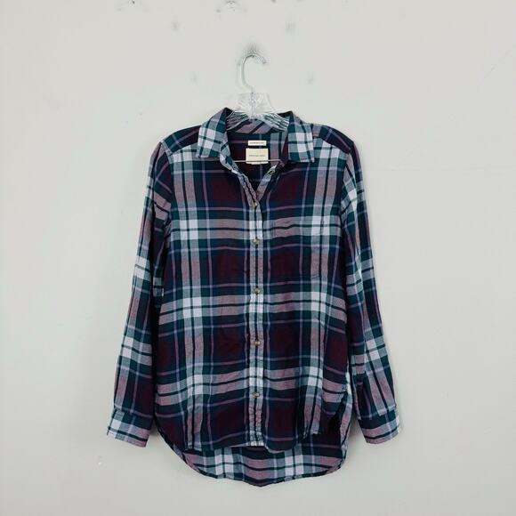 American Eagle Ahhmazingly Soft Boyfriend Fit Plaid Shirts Bundle Of 4 Women’s S - Picture 2 of 7